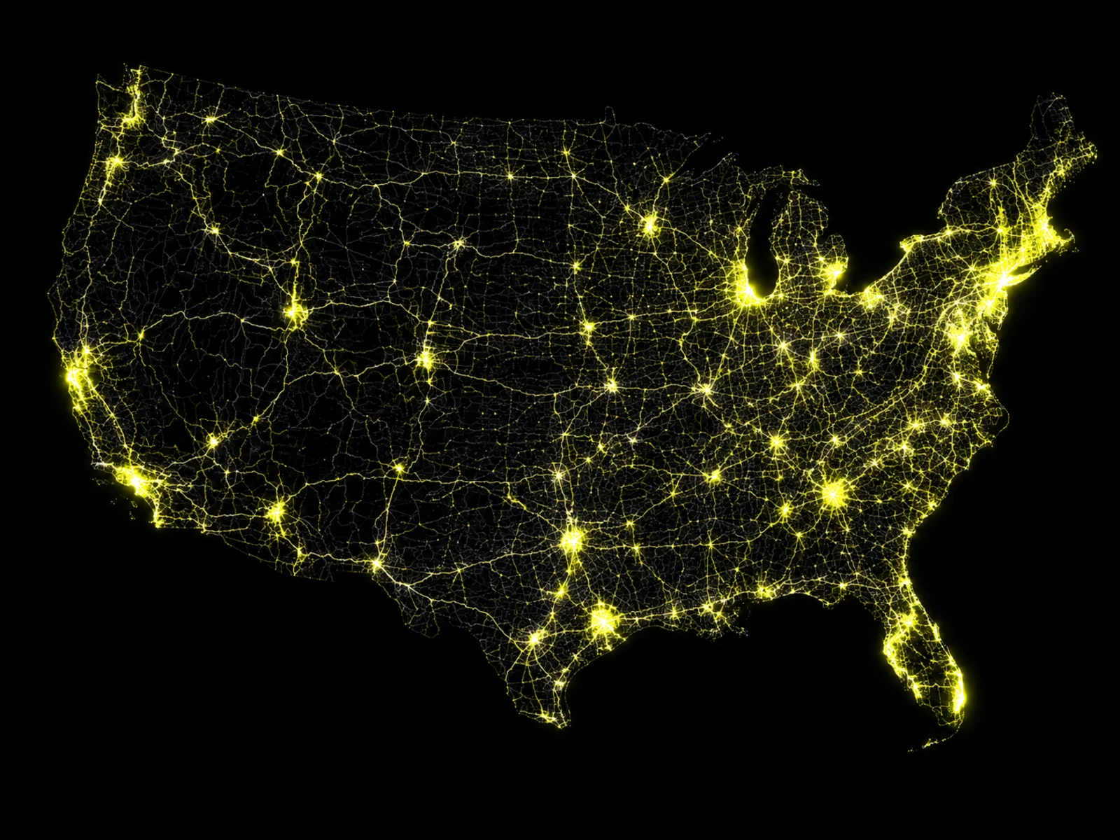 Map of the United States showing CYVL's nationwide infrastructure coverage